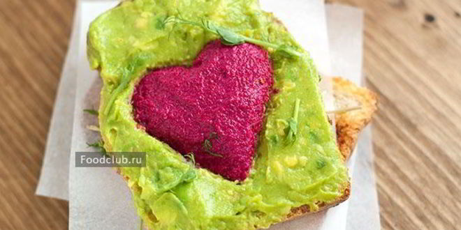 Рецепт тоста-валентинки