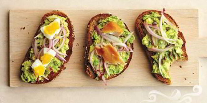 Рецепт тостов с авокадо, луком и каперсами