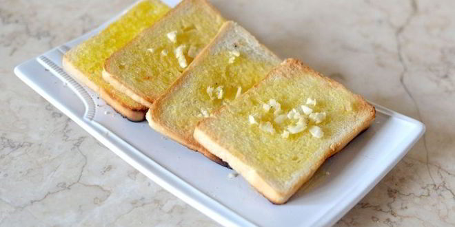 Рецепт тостов с чесноком