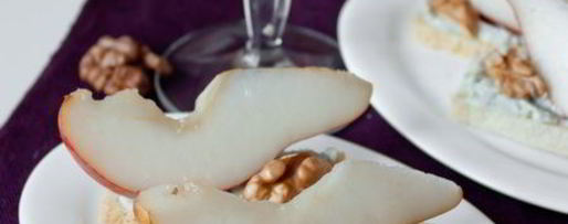 Шаг 5: тостов с грушами и голубым сыром