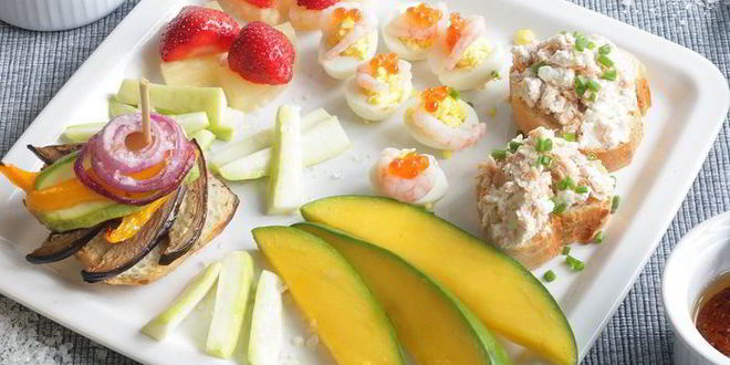 Рецепт тостов с лососем