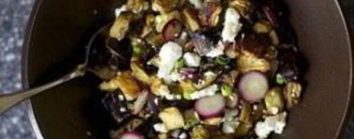 Шаг 2: тостов с салатом из баклажанов