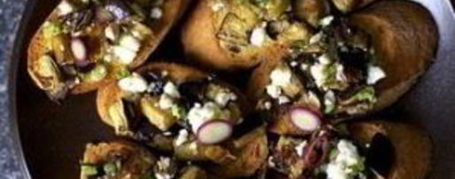 Шаг 4: тостов с салатом из баклажанов