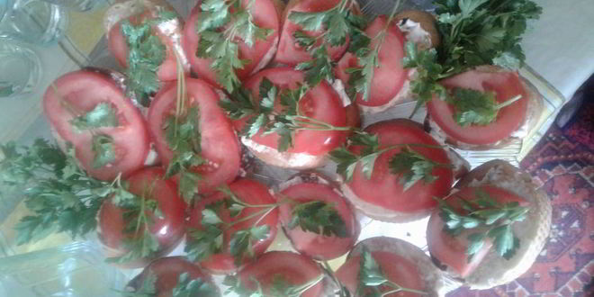 Рецепт тостов с томатами