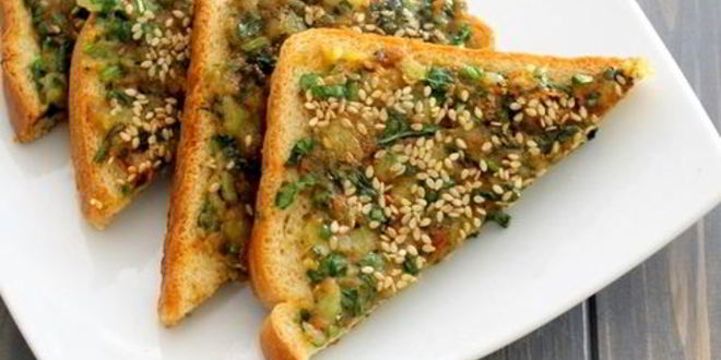 Рецепт тостов со шпинатом