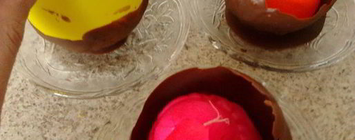 Шаг 3: глазуньи в шоколаде