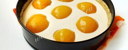 Шаг 6: торта яичница с персиками и шоколадом