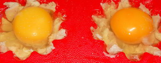 Шаг 2: яичницы оригинальной