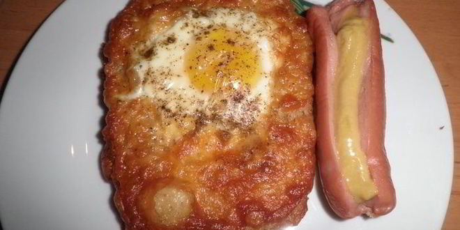 Рецепт яичницы по-украински с сыром