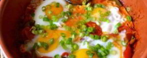 Шаг 3: яичницы с баклажанами