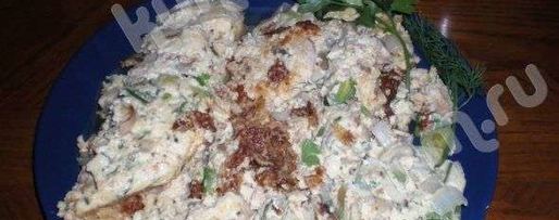 Шаг 32: яичницы с грибами и лососем по-калифорнийски