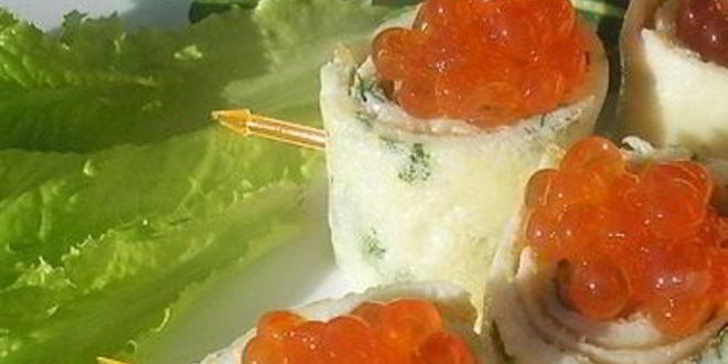 Рецепт яичницы с икрой