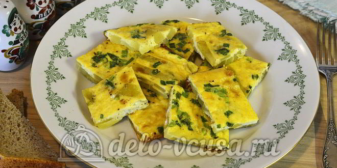 Рецепт яичницы с картофелем