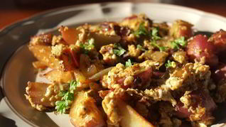 Рецепт Яичницы с картошкой