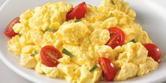 Рецепт яичницы с молоком