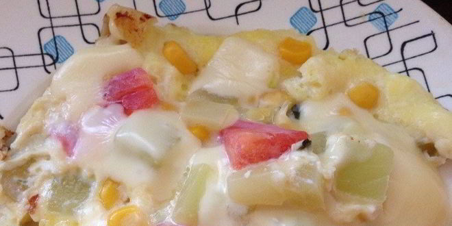 Рецепт яичницы с овощами