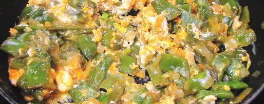 Шаг 10: яичницы с плоской стручковой фасолью