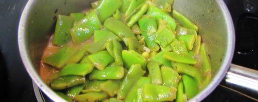 Шаг 2: яичницы с плоской стручковой фасолью