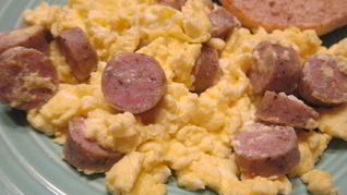 Рецепт Яичницы с сосиской