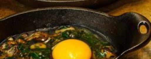 Шаг 3: яичницы со шпинатом и грибами в духовке