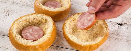 Шаг 2: яичницы в булочке