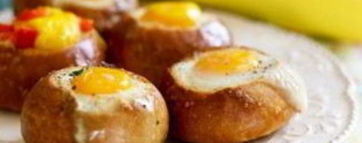 Шаг 3: яичницы в хлебном горшочке