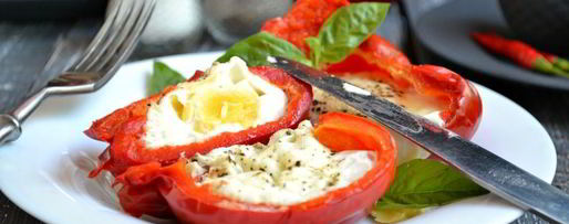 Шаг 4: яичницы в перце в микроволновке