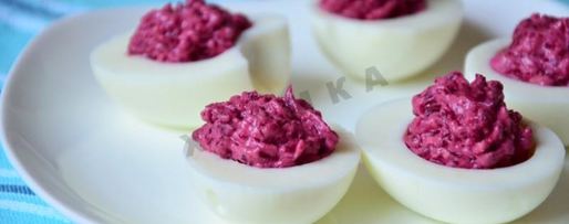 Шаг 5: яиц с сельдью и свеклой