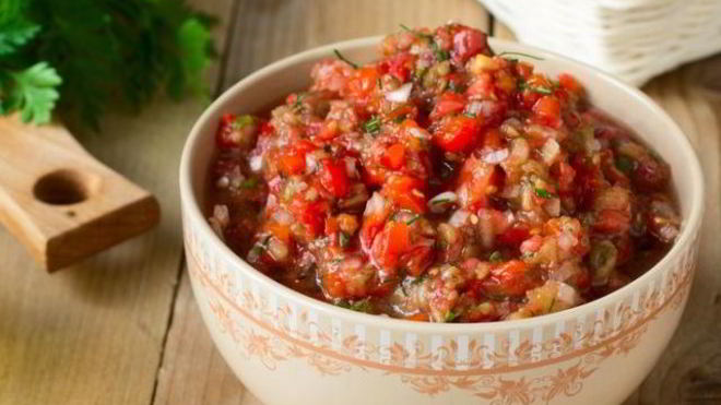 Рецепт Закуски из баклажанов с чесноком и перцем