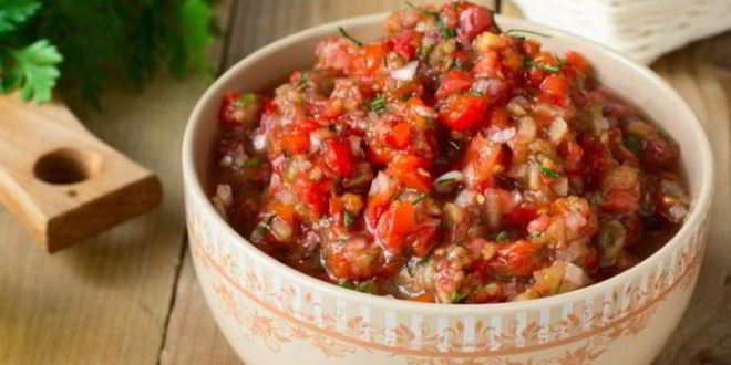 Рецепт закуски из баклажанов с чесноком и перцем