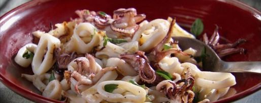 Шаг 2: закуски из кальмаров