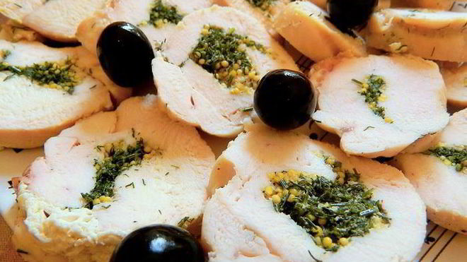 Рецепт Закуски из куриной грудки Раковые шейки