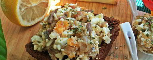 Шаг 12: закуски скумбрия с яйцом