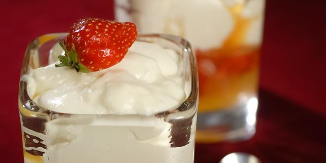 Рецепт апельсинового заливного с клубникой