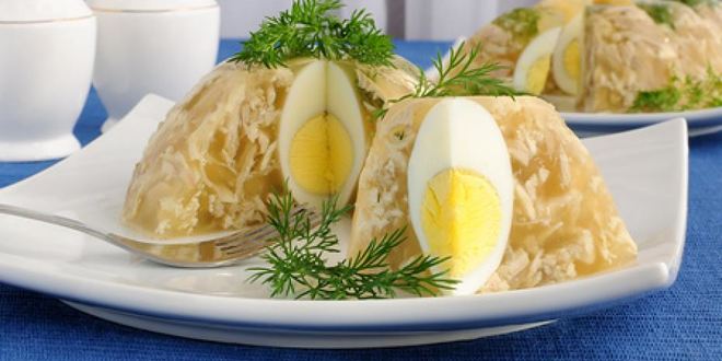 Рецепт куриного заливного