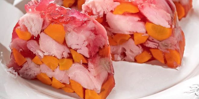Рецепт заливного из белой рыбы в свекольном желе