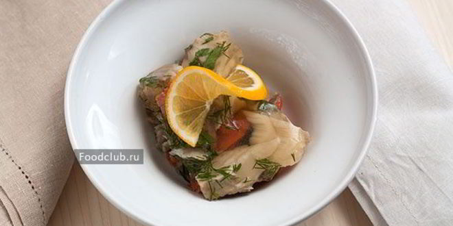 Рецепт заливного из двух видов рыбы