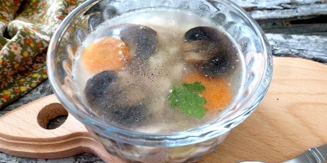 Рецепт заливного из индейки с грибами