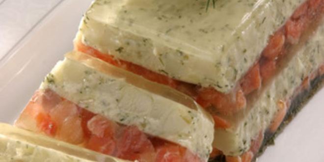 Рецепт заливного из картофеля и лосося