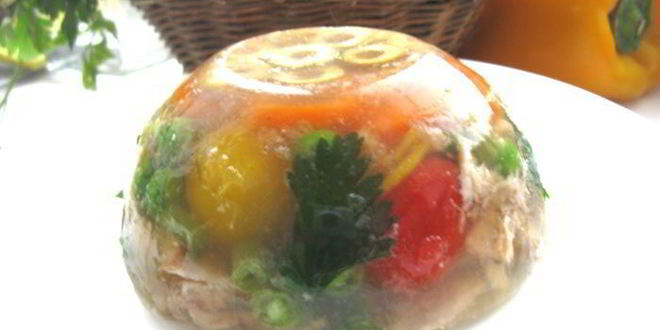 Рецепт заливного из курицы без добавления желатина