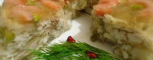 Шаг 11: заливного из рыбы и креветок