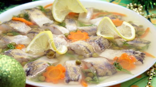 Рецепт Заливного из судака Праздничное