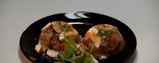 Шаг 7: заливного из телячьего языка с ржаным хлебом