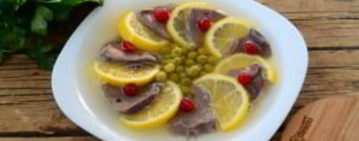 Шаг 5: заливного из языка