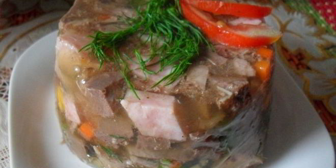 Рецепт заливного праздничного трио