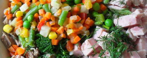 Шаг 1: заливного праздничного трио