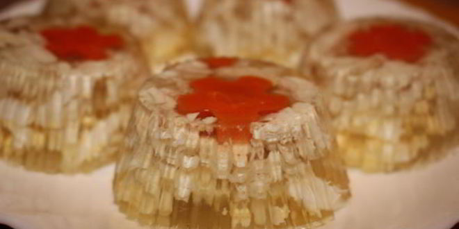 Рецепт заливного в чашечках