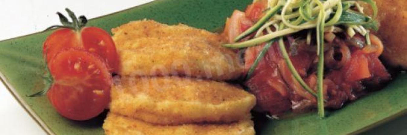 Рецепт Жареного сыра Моцарелла с гарниром из овощей