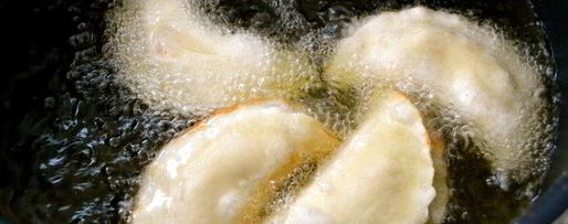 Шаг 4: жареных полумесяцев с клубникой