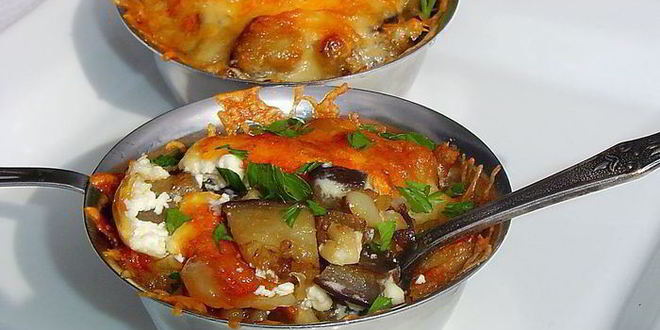 Рецепт баклажанового жульена